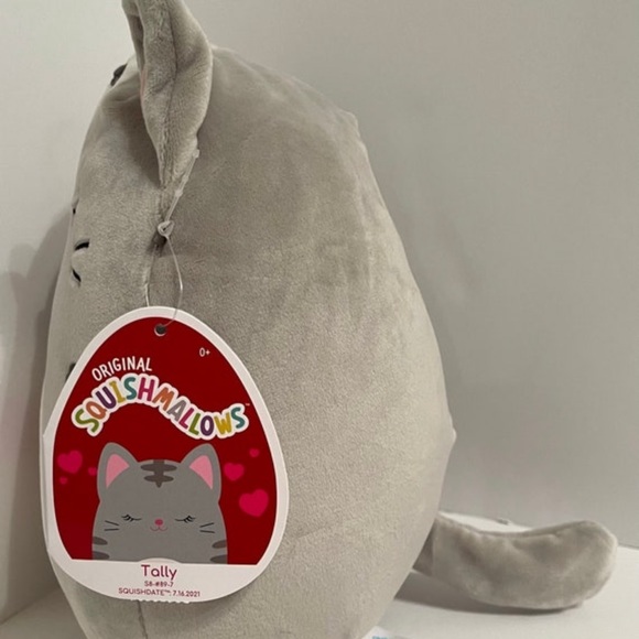 Squishmallow Tally Cat Valentines Day Squad ,You’re Purrfect, 9” soft plush - Picture 5 of 8